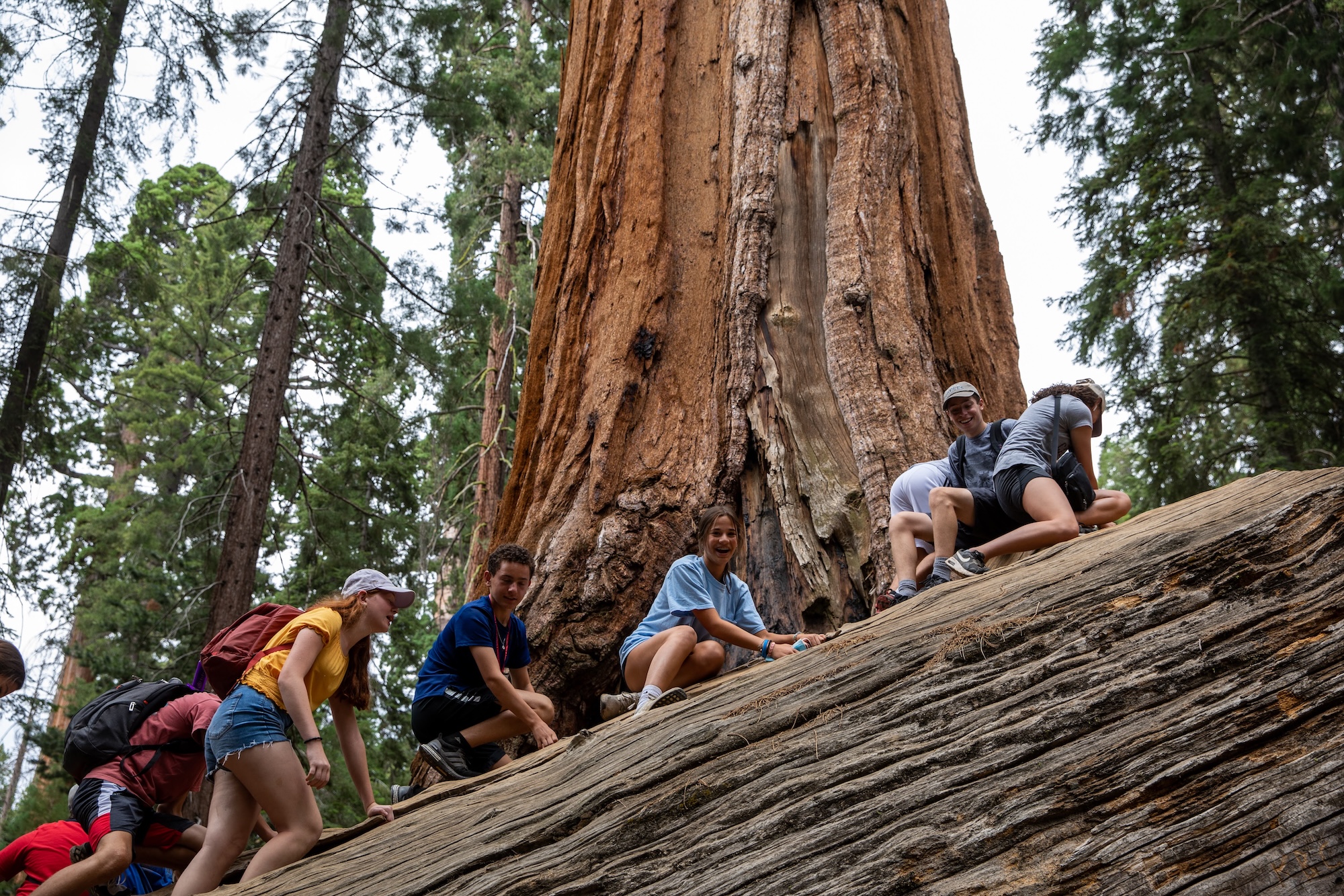 Group of people smiling outdoors