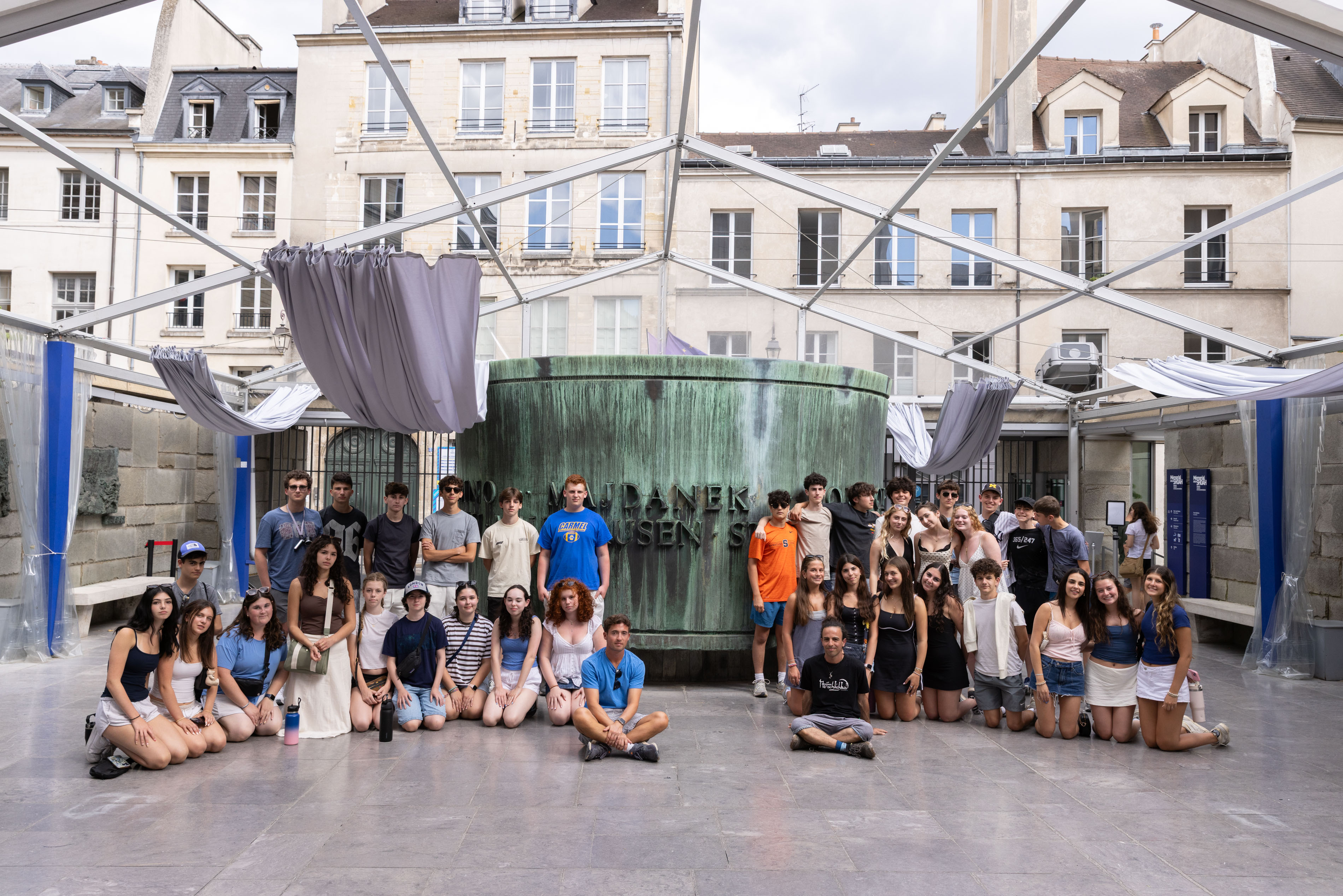 Group of people smiling outdoors