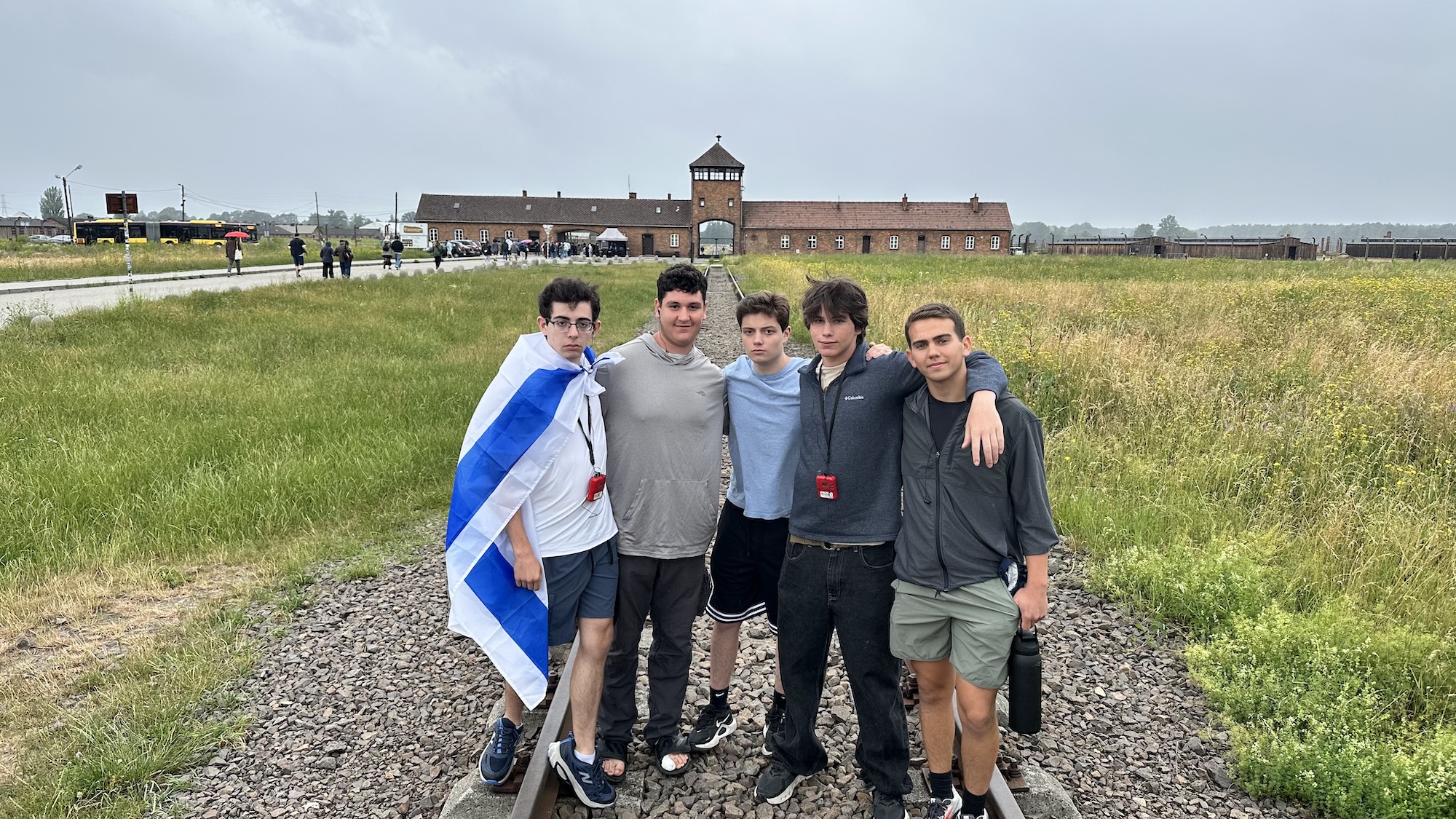 Group of people smiling outdoors