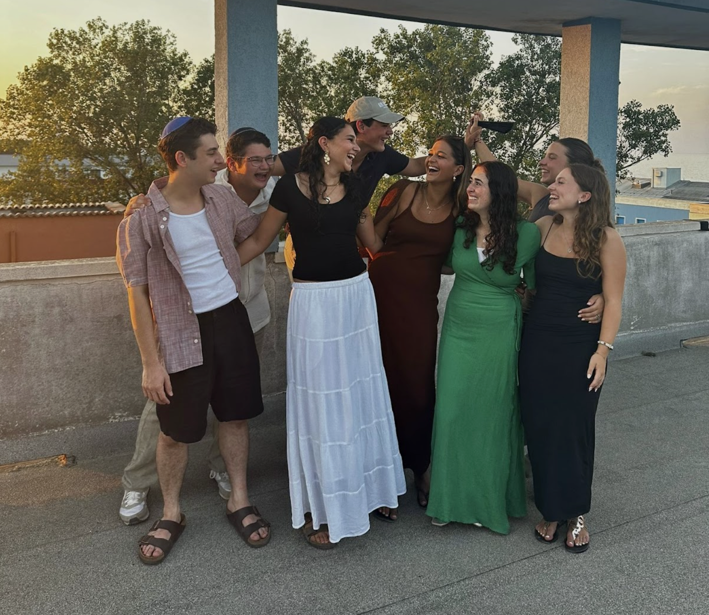 Group of people celebrating on stage